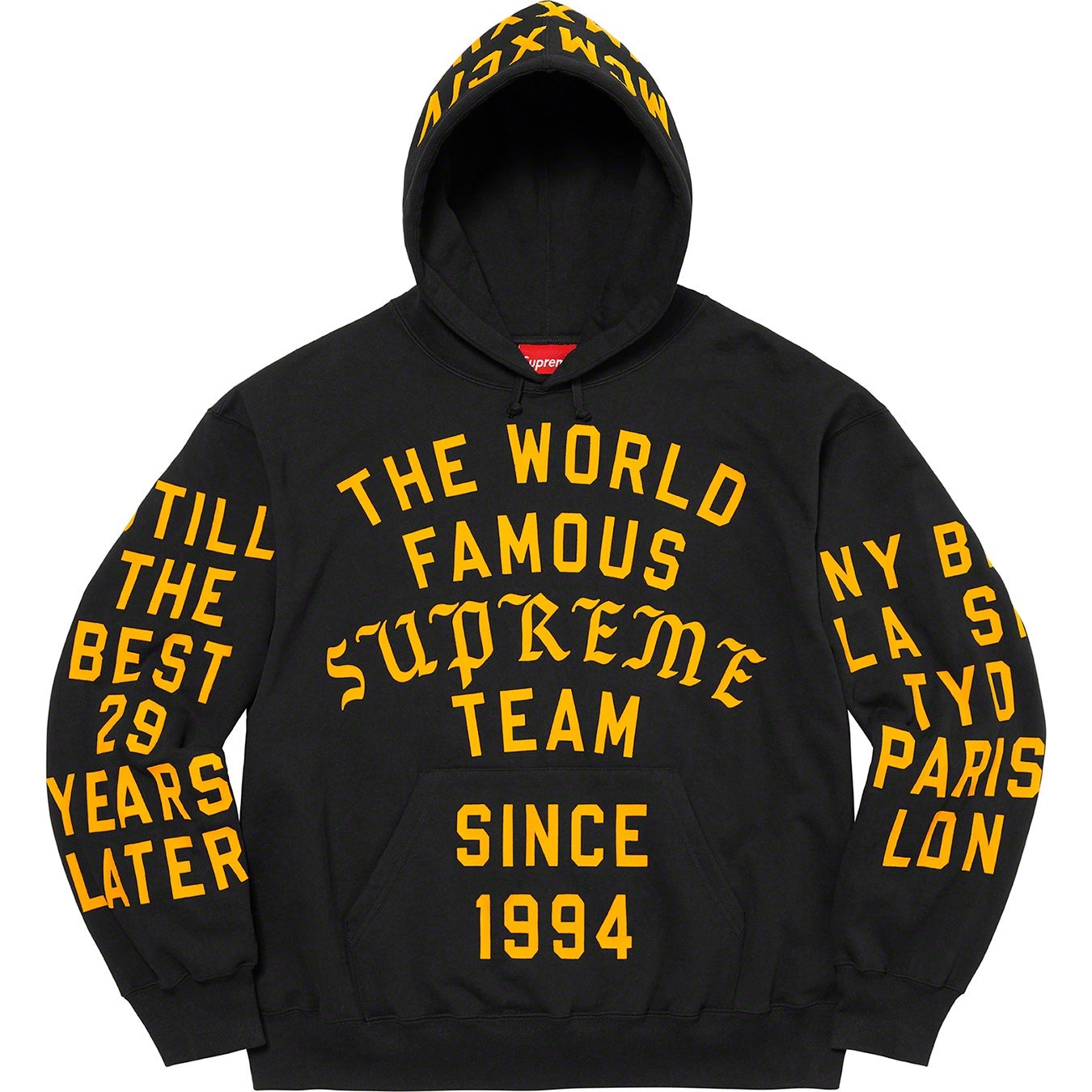 Supreme Team Flocked Hooded Sweatshirt view 9